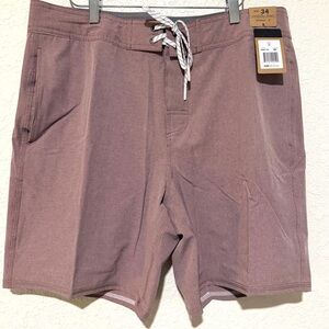Men's Size 34 Performance Board Shorts 18" Outseam NWT Drawstring Ultra Flex